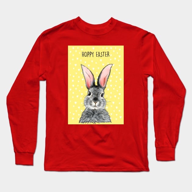 HOPPY EASTER Long Sleeve T-Shirt by Poppy and Mabel